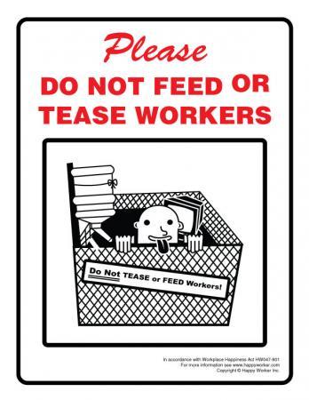 Workplace Warning Signs to Spice Up Your Office | Happy Worker Toys &  Collectibles