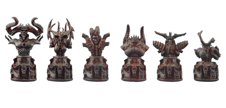 custom polystone chess set diablo chess for blizzard design vs engineering