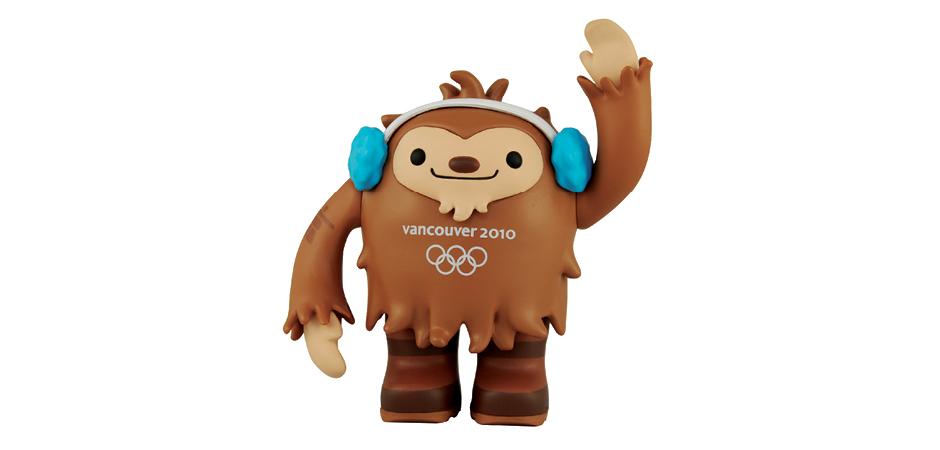 Vancouver 2010 Olympic Mascot Quatchi Vinyl Toy