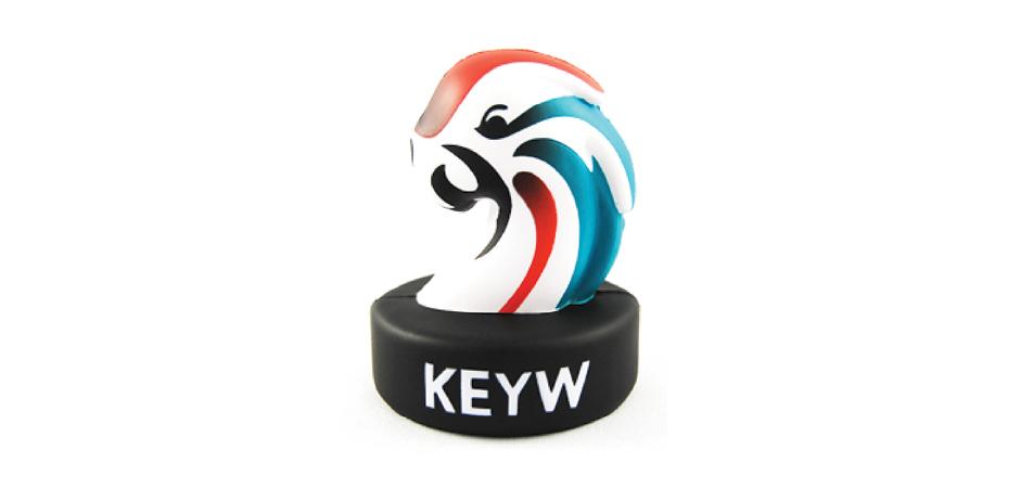 KeyW Corporation Parrot Mascot Stress Reliever