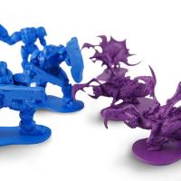 Marine and Zergling toys