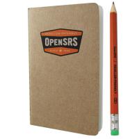 OpenSRS Custom Notebook and pencil