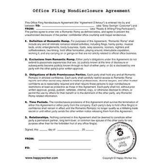 Office Fling NDA Office Fling NDA
