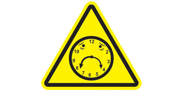 Time on Clock May Move Slower than it Appears Caution! Time on Clock May Move Slower than it Appears