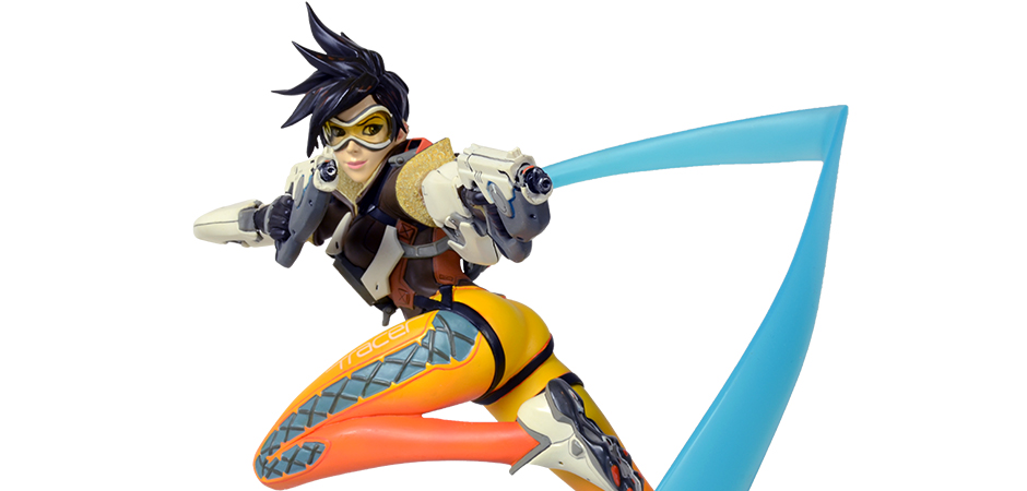 Blizzard Overwatch Tracer Statue Version 1 Original Face Discontinued