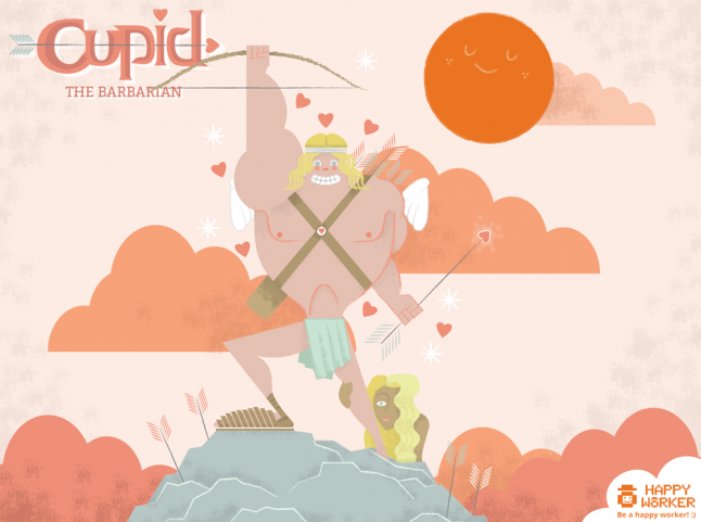Cupid the Barbarian Valentine Cupid Valentine