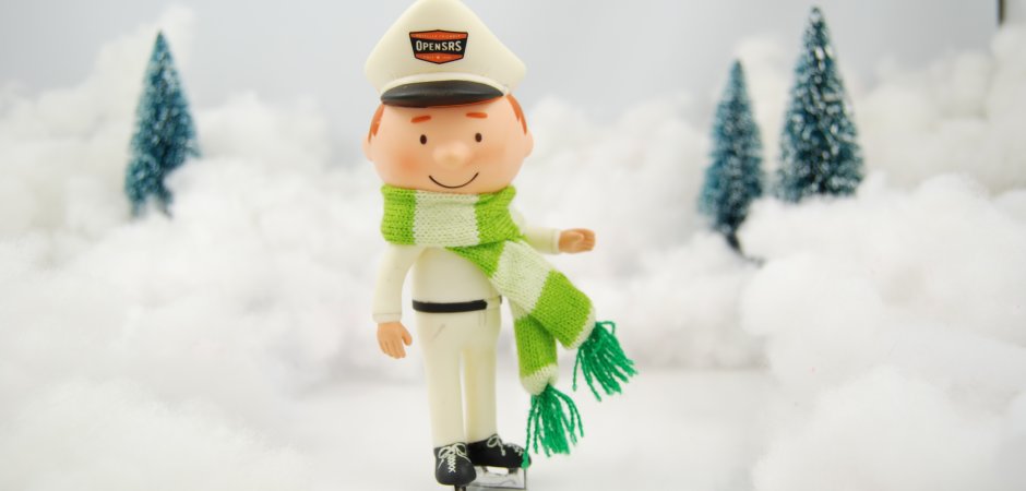 OpensRS Service Guy Vinyl Figure Enjoying Winter | Happy Worker Toys ...