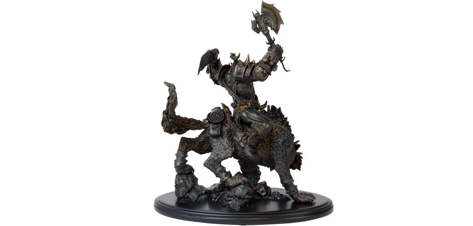 World of Warcraft Orc Wolfrider Statue