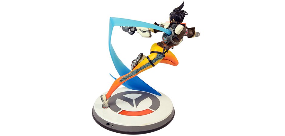 Blizzard Overwatch Tracer Statue Version 1 Original Face Discontinued