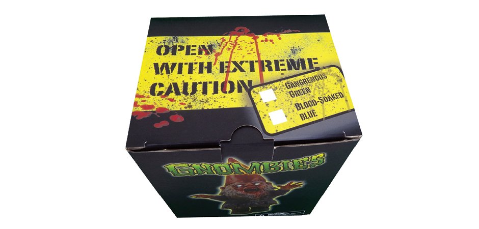 The Dark Garden Gnombie Polystone Figure Packaging