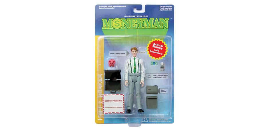 MoneyMan Action Figure Packaging