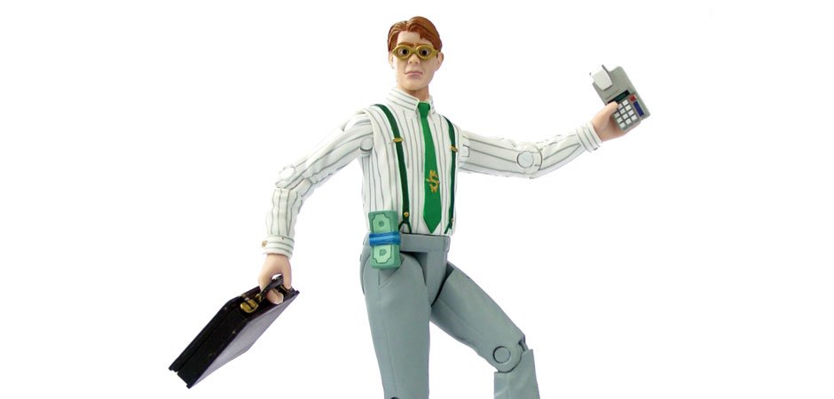 MoneyMan Banker Action Figure