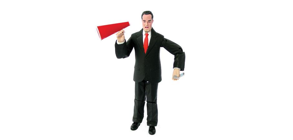 BossMan Action Figure with Megaphone