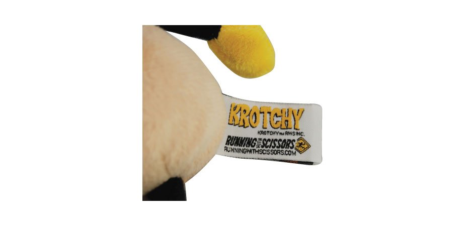 Running with Scissors Postal Krotchy Plush Toy Tag