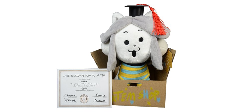 Fangamer Toby Fox Undertale Temmie Plush