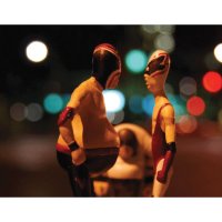 FITC Custom Luchador Metal Figures Painted